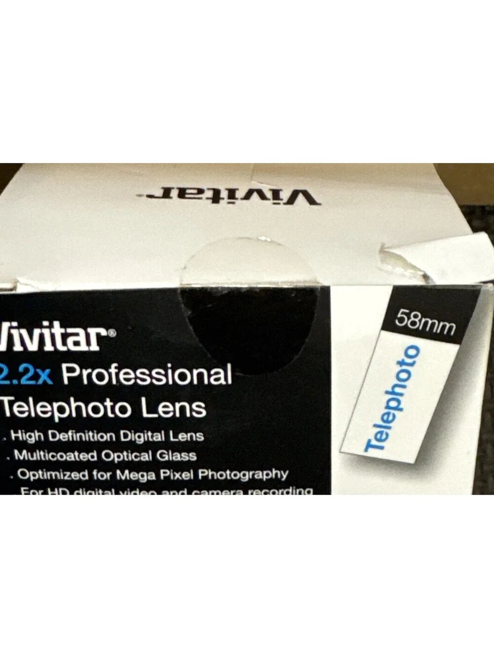 Vivitar 2.2X 58mm Pro Telephoto Lens For 58mm Lens HD4 Optics